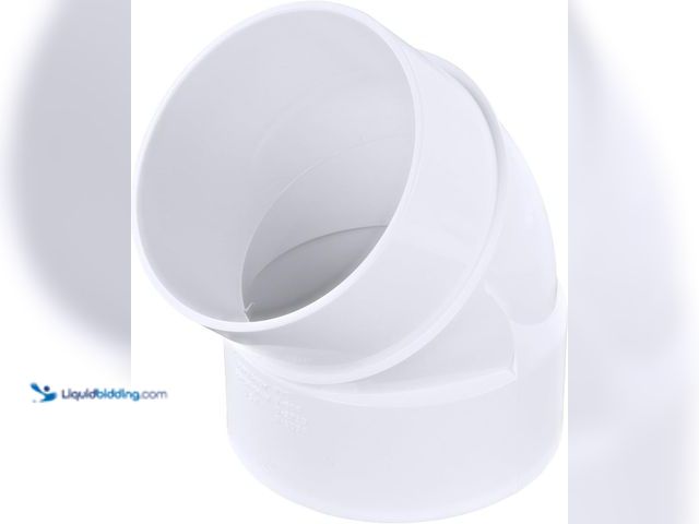 Lot 49-5543541 - QTY 8 - NDS 4P03ST PVC S&D 45° Street Elbow, 4-Inch, for Hub x Spt Solvent-Weld Connections, for Use...