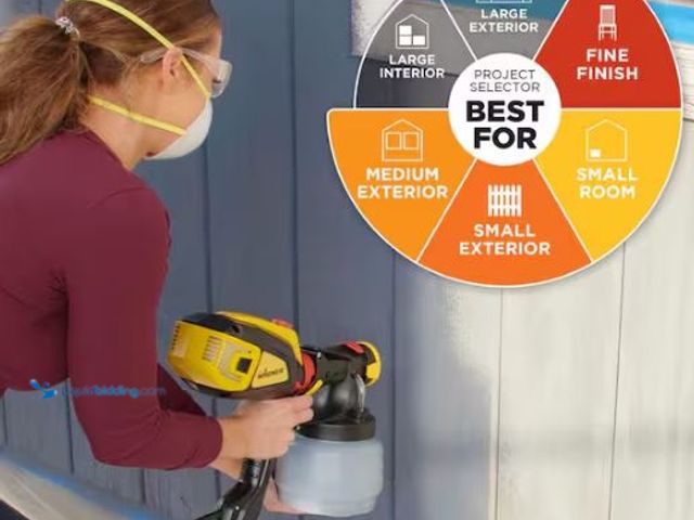 Lot 49-1549434 - Wagner Flexio 3500 Electric Handheld HVLP Paint Sprayer, Model # 2419306, Slightly used, Tested work...