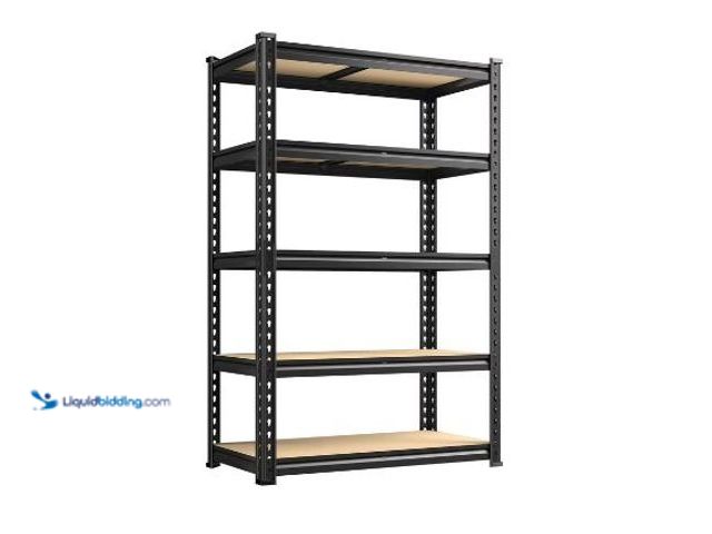 Lot 49-1553955 - REIBII 2020LBS Storage Shelves 5 Tier Garage Shelving Heavy Duty Adjustable Shelf Units for Warehous...