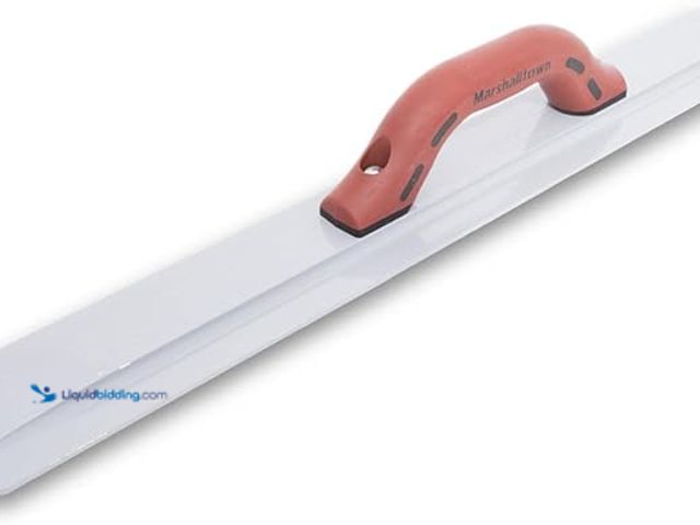 Lot 49-5452053 - Marshalltown 24 Inch Beveled End Magnesium Hand Float, Concrete, 24 Inches, DuraSoft Handle, Cast Ma...