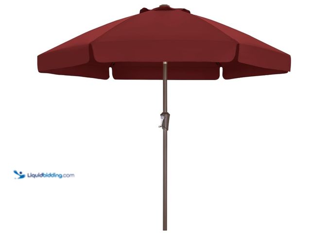 Lot 49-3463522 - ABCCANOPY 7.5ft Scalloped Patio Umbrella, Outdoor Table Umbrella with Tilt and Crank, Fiberglass Rib...
