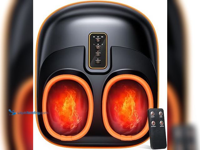 Lot 49-3539322 - Foot Massager Machine with Heat, Upgrade 6 Airbags 29 Nodes Deep Rolling, Compression, Ankle Kneadin...