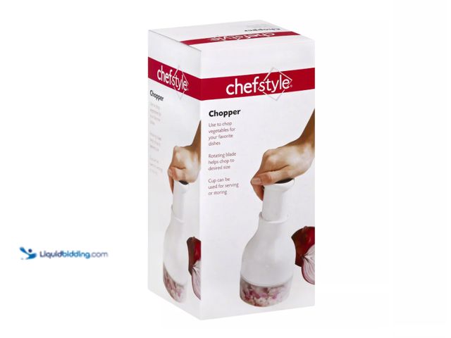 Lot 49-3708701 - Chefstyle Chopper, for quickly and easily chopping vegetables and other food items. rotating blade f...