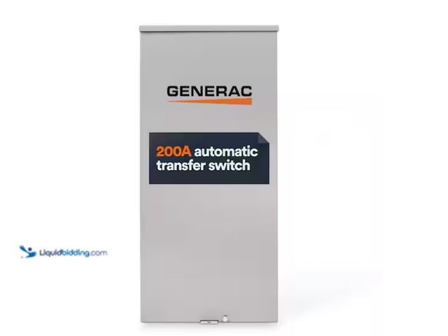 Lot 49-1599577 - Generac 200A Open Transition Transfer Switch, MSRP $804.86, Model # 9953, Unused  Ref#SR0422
