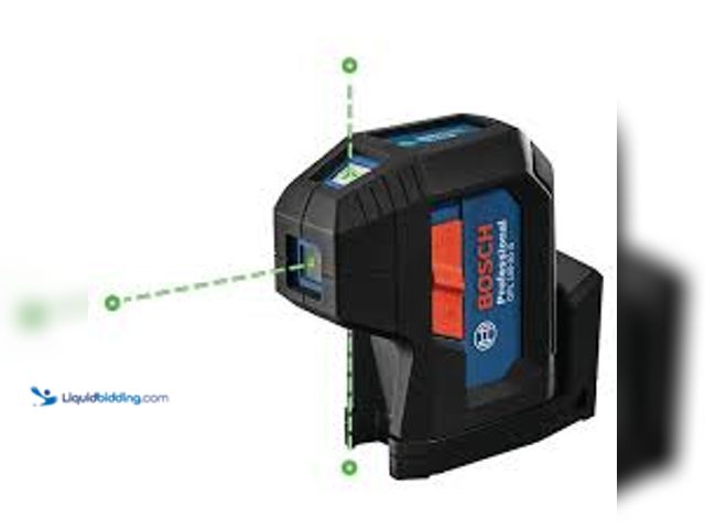 Lot 49-5483922 - Bosch 125 ft. Green 3-Point Self-Leveling Laser with VisiMax Technology, Integrated Multipurpose Mou...