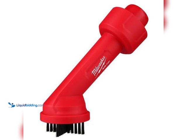 Lot 49-5548955 - Milwaukee AIR-TIP 1-1/4 in. - 2-1/2 in. Cross Brush Tool Wet/Dry Shop Vacuum Attachment (1-Piece) Mo...