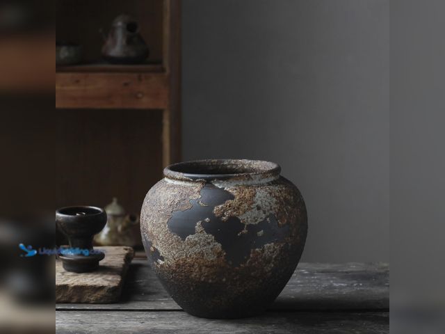 Lot 49-5482104 - Denique Rustic Vase for Home Decor, Farmhouse Terracotta Vases, Large Ceramic Vase for Living Room D...