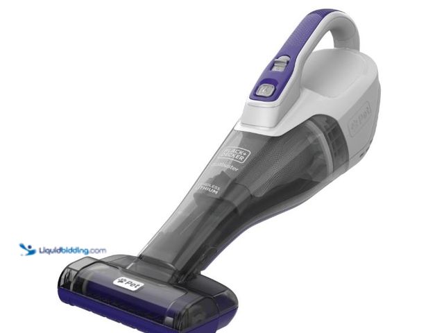 Lot 49-5551797 - BLACK+DECKER Furbuster Cordless Handheld Vacuum, for Car, Pet Hair & Multi-Surfaces, Powerful Suctio...