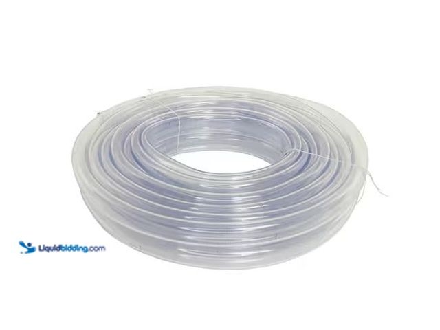 Lot 49-5573019 - Everbilt 1-5/8 in. O.D. x 1-1/4 in. I.D. x 25 ft. PVC Clear Vinyl Tube, Unused