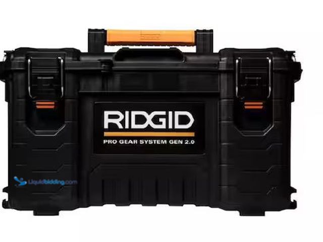 Lot 49-5486043 - RIDGID
Pro Gear System Gen 2.0 Stackable Durable 22 in. Modular Tool Box Storage With Heavy Duty La...