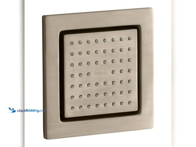 Lot 49-2024667 - KOHLER Water Tile 4-7/8 in. Square 2.5 GPM 54-Nozzle Body Spray with Soothing Spray in Vibrant Brush...