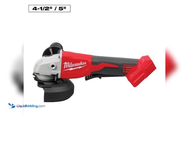 Lot 49-5406775 - Milwaukee M18 18V Lithium-Ion Brushless Cordless 4-1/2 in./5 in. Grinder w/Paddle Switch (Tool-Only)...