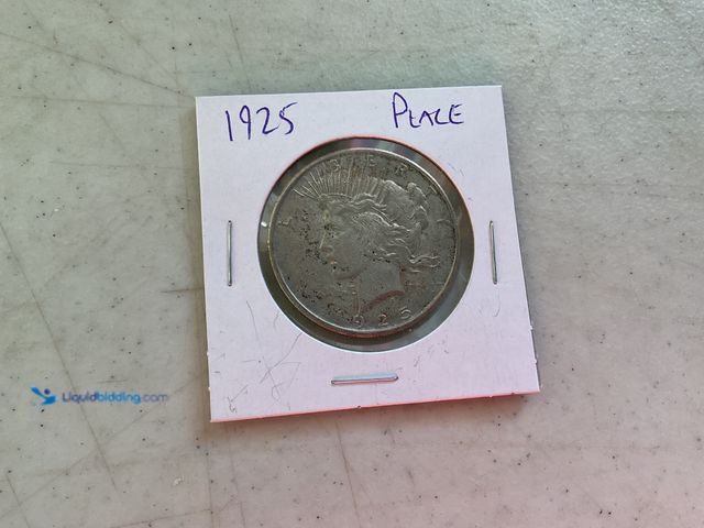 Lot 49-1505524 - 1925 PEACE ONE DOLLAR SILVER COIN #COINS1211