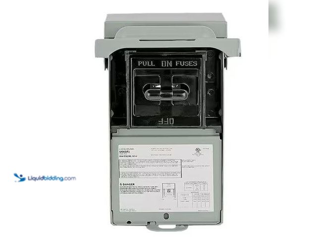 Lot 49-5573211 - Midwest Electric Products
60 Amp 240-Volt Fused AC Disconnect (U065F1P), Unused