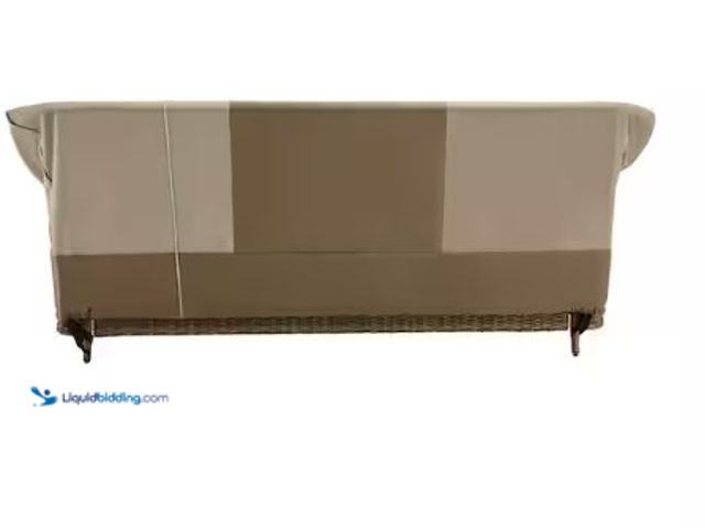 Lot 49-2004417 - Lot of (2) Hampton Bay 38 in. L x 77.3 in. W x 31 in. H Beige Patio Furniture Loveseat and Sofa (2-I...