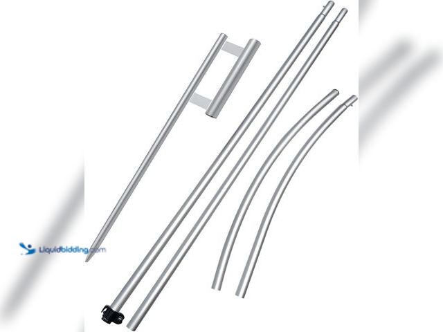 Lot 49-5413014 - Swooper Flag Pole Kit, 11FT Windless Aluminum Feather Flag Pole with Heavy Duty Base/Ground Stake/St...