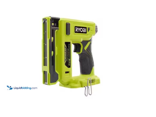 Lot 49-1575635 - RYOBI
ONE+ 18V Compression Drive Cordless 3/8 in. Crown Stapler, Model # P317, Unused, Powers on, N...