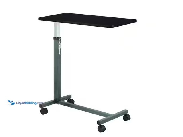 Lot 49-1622787 - Drive Medical Non Tilt Top Silver Vein Overbed Table, Model # 13067, Unused, Has attachment.  REF#PA...