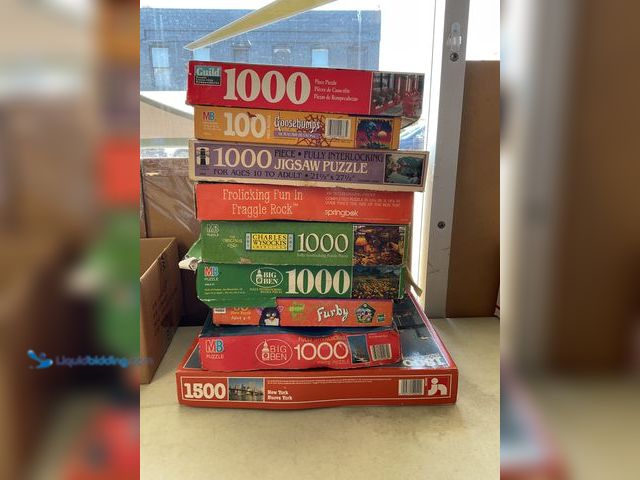 Lot 49-5515077 - Other LOT OF 9 PRE-OWNED VINTAGE PUZZLES VARIOUS STYLES AND THEMES FROM 100 PCS TO 1500