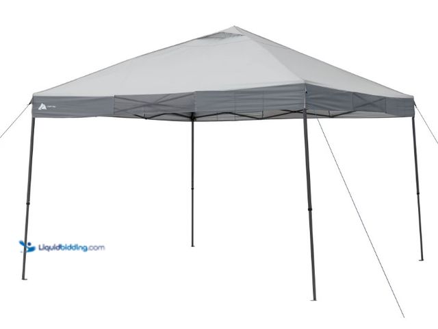 Lot 49-5552296 - Ozark Trail 12' x 12' Instant Straight Leg Canopy for Camping - Gray. Unused
