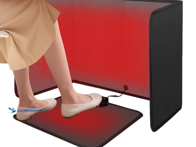 Lot 49-3431438 - SoliSnug Under Desk Heater Foldable, Quiet Space Heater for Office with Timer, 8 Temp Levels, Auto S...