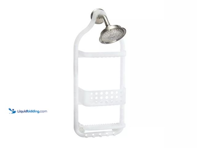 Lot 49-2006508 - (4-Pack) iDesign Circlz 26 in. H X 5 in. L White Shower Caddy, Model # 1002749687, Unused.   Ref#PA0...