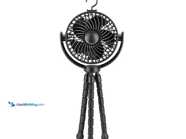 Lot 49-1556679 - Lot of (3) 4 in. Personal Octopus Clip on Fan in Black Model # FN1042BK, Unused  Ref#SSB1201