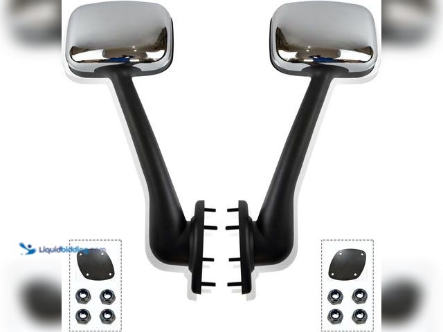 Lot 49-5487581 - Hood Mirrors Compatible with 2008 2009 2010 2011 2012 2013 2014 2015 2016 2017 Freightliner Cascadia...