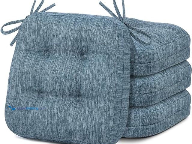 Lot 49-5549757 - Shinnwa Kitchen Chair Cushions Set of 4, Dual-Layer Memory Foam Dining Chair Cushions, Patented Desi...