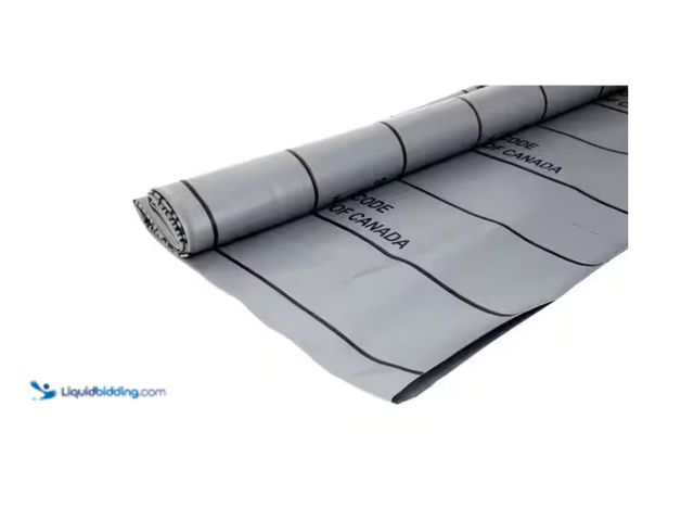 Lot 49-1571326 - Oatey 5 ft. x 6 ft. Gray PVC Shower Pan Liner Roll, Model # 41631, unused  Ref#SBS0116