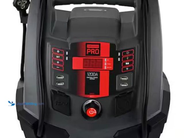 Lot 49-1514896 - Schumacher Electric Automotive 12 Volt 1200 Peak Amp Jump Starter and Portable Power Station Model #...