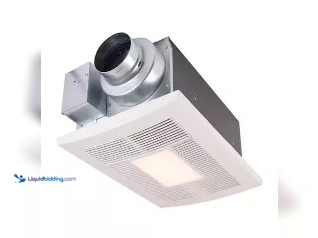 Lot 49-1573983 - Panasonic Whisper Warm DC 50-80-110 CFM Ceiling Exhaust Fan with LED Light/Night Light and Heater, M...