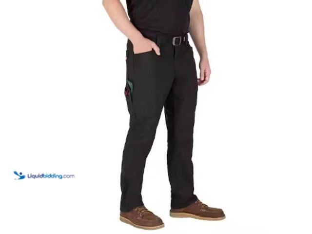 Lot 49-2025536 - Milwaukee Men's 34 in. x 30 in. Black Cotton/Polyester Work Pants with 7 Pockets, Model # M650B-3430...