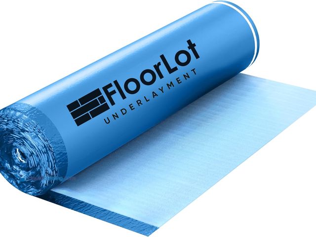 Lot 49-3528261 - BlueStep Underlayment with Moisture Barrier for Laminate and Wood Floors, (200 sq.ft Roll)[Model: