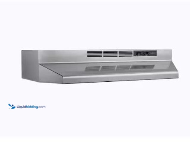Lot 49-1630977 - Broan-NuTone RL6200 Series 30-Inch Ductless Under-Cabinet Range Hood, Stainless Steel Finish Model #...