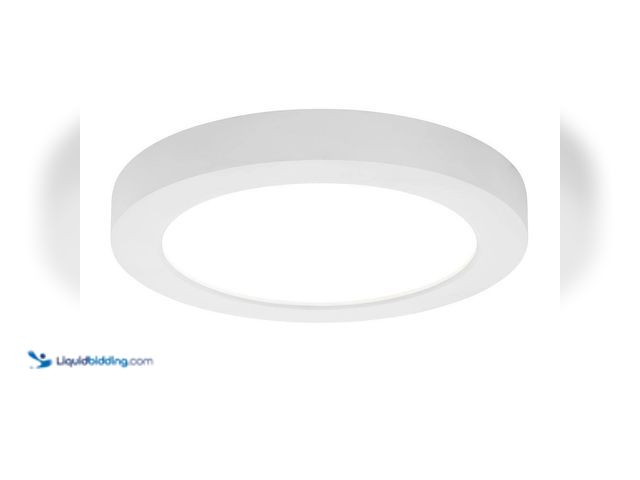 Lot 49-5410429 - Commercial Electric Flexinstall LED 8 in. White Disklight Recessed Ceiling Light for Home with 5CCT ...