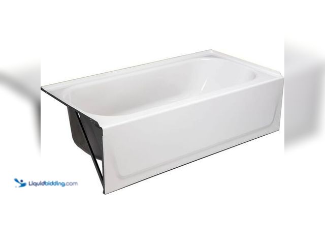 Lot 49-5542998 - Bootz Industries
Aloha 60 in. x 30 in. Alcove Soaking Bathtub with Left Drain in White Unused, cjip...