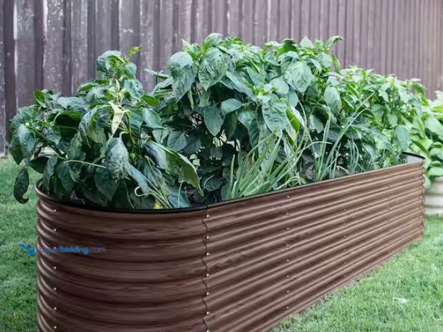 Lot 49-1550336 - VEIKOUS 8 ft. x 2 ft. x 2 ft. Galvanized Steel Raised Garden Bed 9-in-1 Planter Box Outdoor, Carboni...