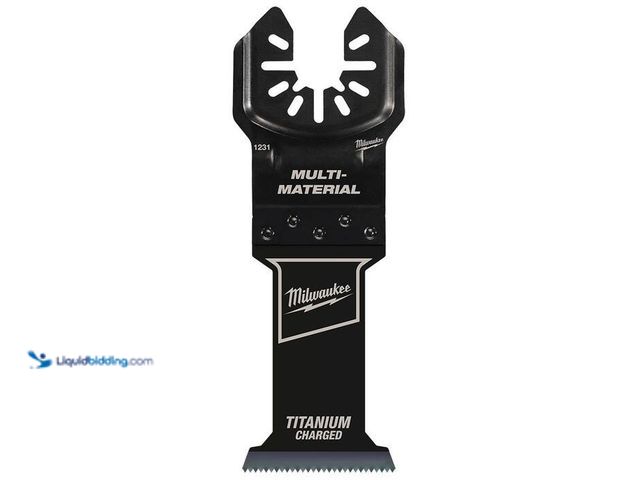 Lot 49-2000718 - Milwaukee 1-3/8 in. Titanium Bi-Metal Universal Fit Wood and Metal Cutting Multi-Tool Oscillating Bl...