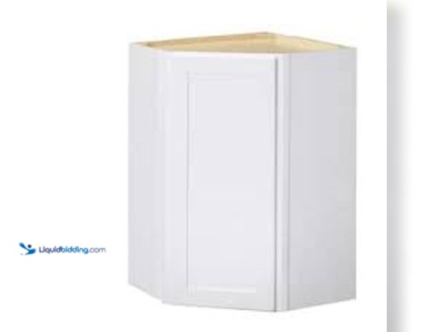 Lot 49-5459855 - Hampton Bay Avondale 24 in. W x 24 in. D x 36 in. H Ready to Assemble Plywood Shaker Diagonal Corner...