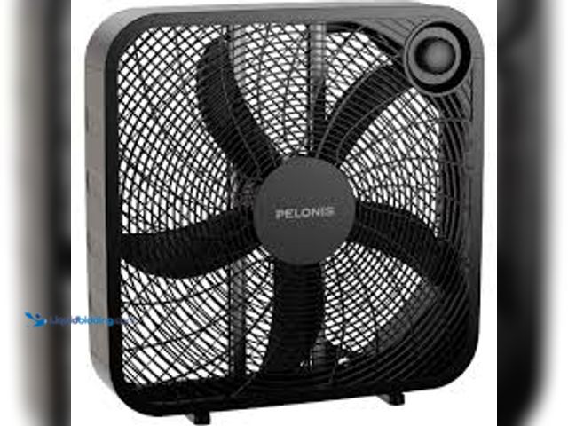 Lot 49-5459837 - Adrinfly 21 in. 3-Speed Box Fan for Full-Force Circulation with Air Conditioner, Black. Model # SNPH...