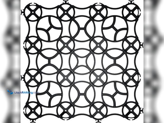 Lot 49-3527311 - GRAVALOCK PERMEABLE PAVER
22 in. x 22 in. x 1 in. Black Slim Grid Plastic Pavers (12-Pavers/40.5 sq...