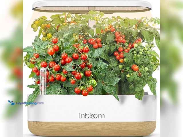 Lot 49-5406734 - in bloom Hydroponics Growing System 12 Pods, Indoor Herb Garden with LEDs Full-Spectrum Plant Grow L...