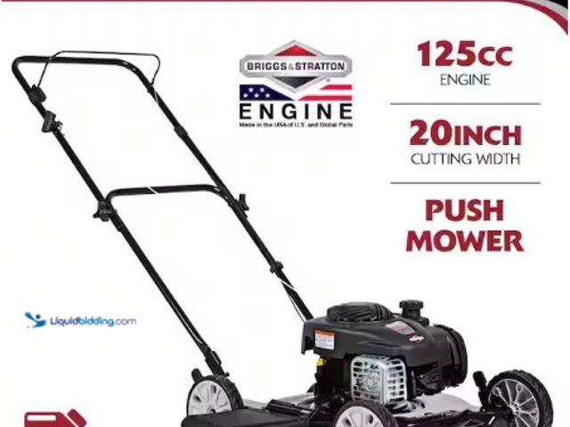 Lot 49-3631282 - Murray 20 in. 125 cc Briggs & Stratton Walk Behind Gas Push Lawn Mower with 4 Wheel Height Adjustmen...