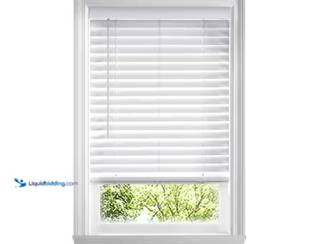 Lot 49-1567645 - Home Decorators Collection White Cordless 2 in. Faux Wood Blind - 23.25 in. W x 36 in. L (Actual Siz...