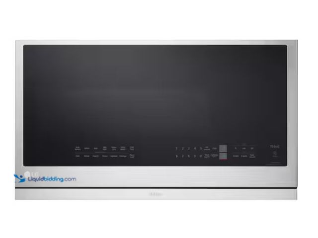 Lot 49-1596160 - LG 2.1 cu. ft. 30 in. Width Print Proof Stainless Steel 1,050-Watt Smart Over-the-Range Microwave Ov...