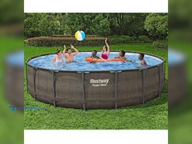 Lot 49-5544628 - Bestway Power Steel 18’ x 48” Round Above Ground Pool Set, Model: 561DYE. Unused