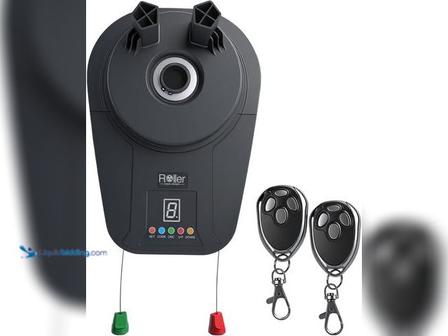 Lot 49-5487486 - Automatic Roll Up Door Opener,Equipped with Two Remote Control,DC Power Garage Door Opener, It Featu...