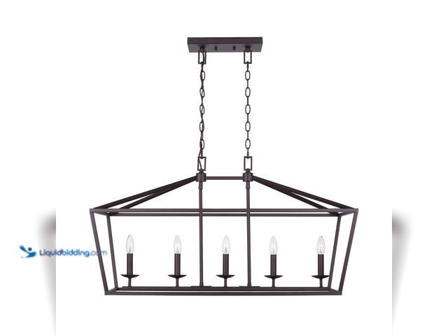 Lot 49-5413060 - Home Decorators Collection
Weyburn 36 in. 5-Light Bronze Farmhouse Linear Chandelier Light Fixture ...