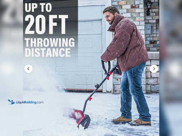 Lot 49-3538807 - MZK Cordless Snow Shovel, 20v.  Model #ET2212. Unused with no attachments.